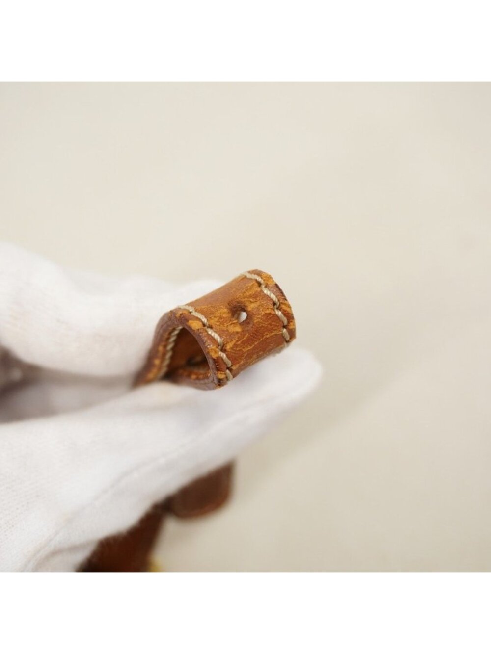 Celine Shoulder Bag Macadam Brown Gold - Picture 8 of 10